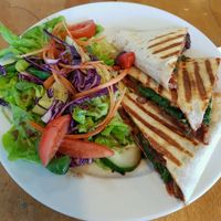 quesadilla(not vegan on the menu but they will make it vega if requested)  at Pranah Cafe in Wellington
