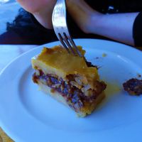 Vegan date/walnut slice at Pranah cafe. at Pranah Cafe in Wellington