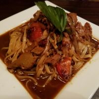 vegan fire noodles at Ginger Hop in Minneapolis