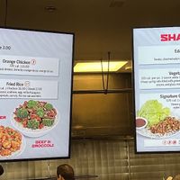 Menu boards at PHX - Pei Wei Asian Kitchen in Phoenix