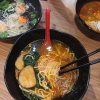 Different 'fish' dishes at Gold Lotus Vegetarian Restaurant in Penang