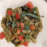 Vegan pesto sausage penne at Picazzo's Healthy Italian Kitchen in Scottsdale