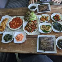 2+ people menu at Dajeon Cafe in Busan