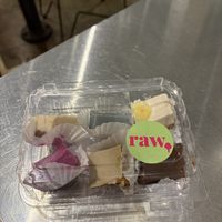 Dessert sampler- lemon, mint, piña colada, chocolate, pumpkin pie, pitaya   at Chicago Raw - Huron St in Chicago