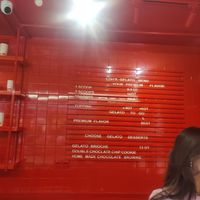 Menu at LOU (glace) in La Marsa
