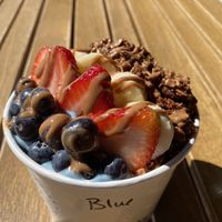 Blue Majik smoothie bowl  at Local Juicery in Sedona