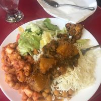 My vegan plate  at Passage to India in Niagara Falls