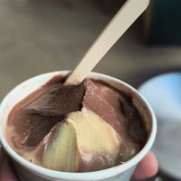 Festuc de Lleida amb xocolata at Pot Helados in Barcelona