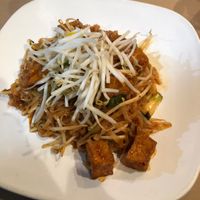 Pad Thai with tofu  at Vegan Glory in Los Angeles