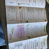 Menu 1  at Vegan Glory in Los Angeles