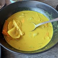 Yellow Curry w/Soy Chicken  at Vegan Glory in Los Angeles