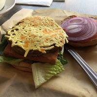Veggie Burger at Vegan Glory in Los Angeles
