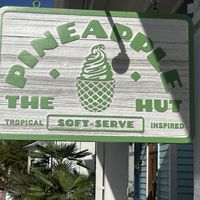 Sign  at The Pineapple Hut in Myrtle Beach