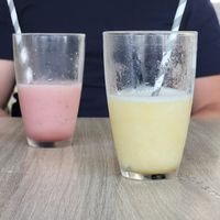 Passion fruit and strawberry smoothie at Love Store - Snack Bar in Aveiro