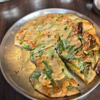 Pajeon (korean vegetable pancake) at Gogi Matcha Korean Restaurant in Cologne