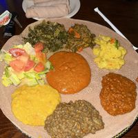 Veggie combo  at Desta Ethiopian in Dallas