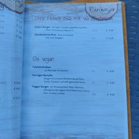 The vegetarian and vegan part of the menu at Mostheuriger Pihringer in Winklarn