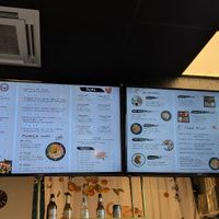 Menu at Tsukimi Sushi in Gothenburg