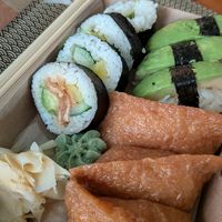 Vegan sushi at Tsukimi Sushi in Gothenburg