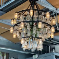Cool chandelier  at Fort George Brewery in Astoria