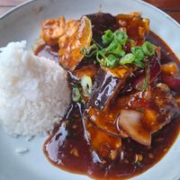 Eggplant Sechuan with Tofu at Vietland in Berlin