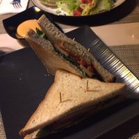 Fish sandwich. at Soul R. Vegan Cafe in Taipei