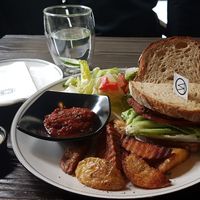 Burger at Soul R. Vegan Cafe in Taipei
