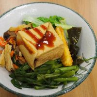organic Tofu rice at Taiwan Sù 食在地台灣素食堂 in Taipei