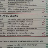 Veganistische rijsttafel at BioToko in Zutphen