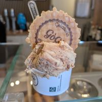 Vegan Peanut ice cream at Gelateria GóGó in Verona
