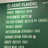 Menu  at Jeni's Splendid Ice Creams in Atlanta