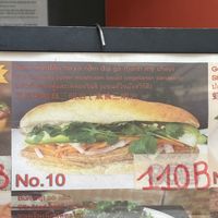 Menu  at Banh Mi & Pho Saigon in Bangkok