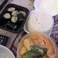 Curry and avocado sushi. at Oka in Lancaster