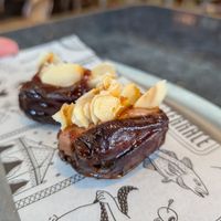 Medjool dates with almonds and chocolate at Kazba Cocktail Bar in Fortitude Valley