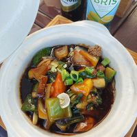 Four season hot pot at Garden Restaurant & Bar in Kongsberg