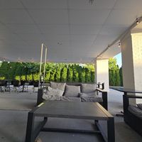 Outside seating. Pet-friendly at Scoop Shack in Indianapolis