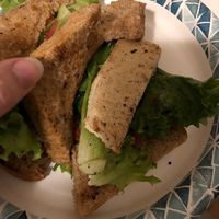 Take out fail - tofu sandwich :( at The Autumn Cafe in Oneonta