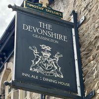 The sign telling you you’re in the right place    at The Devonshire in Grassington