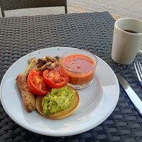 Vegan breakfast and filter coffee. Healthy ✔️ at Gannets in Newark