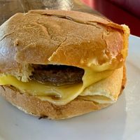 Vegan breakfast roll  at Caffè Nero in Providence