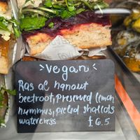 Vegan sandwich at Little Loaf Redland in Bristol