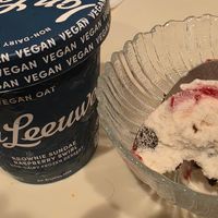 Brownie Sundae Raspberry Swirl at Van Leeuwen Ice Cream in Ashburn