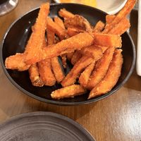 sweet potato chips  at Oshima in Frankston