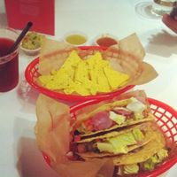 Vegan nachos and tacos at Donkey in Tel Aviv
