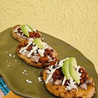 Sopes at Leguminosa in Mexico City