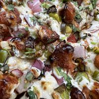 Manchurian Plant Based Chicken Pizza   at Pizza Twist in Oxnard
