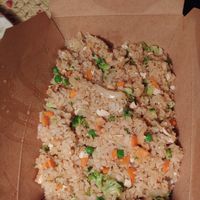 Vegetable Fried Rice add tofu, no egg, no butter at Lime and Basil in Chapel Hill