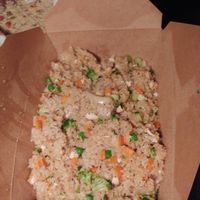 Vegetable Fried rice, super delicious 😋 at Lime and Basil in Chapel Hill