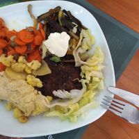 plate at Vegan Art in Naples