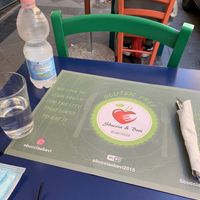 Tiny sitting arrangement at Vegan Art in Naples